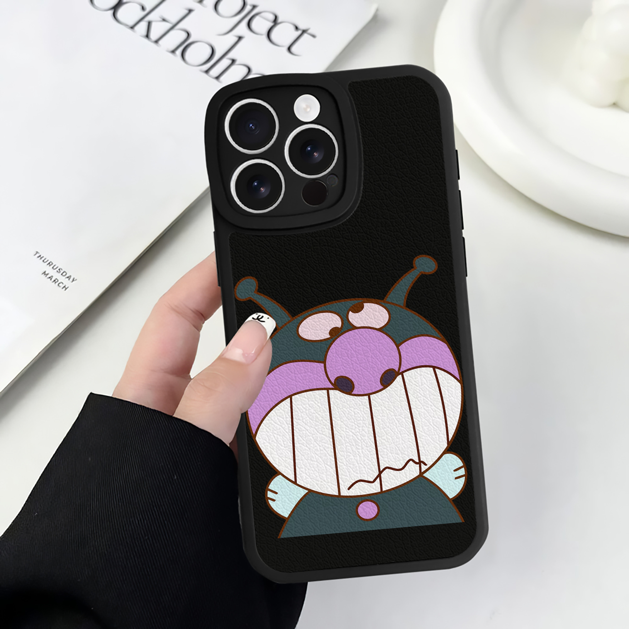 （画像用） アンパンマン Anpanman 【iPhone 16シリーズ対応】シリコンスマホケース（レザー調） 材質：シリコン